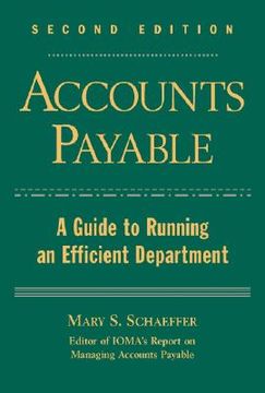 portada accounts payable: a guide to running an efficient department (en Inglés)