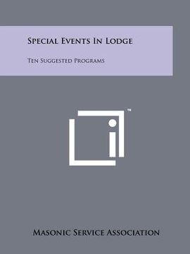 portada special events in lodge: ten suggested programs (en Inglés)