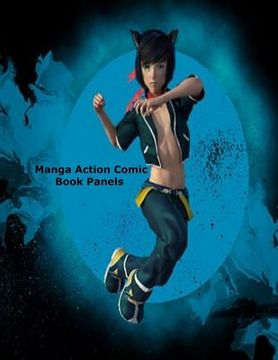 portada Manga Action Comic Book Panels (en Inglés)