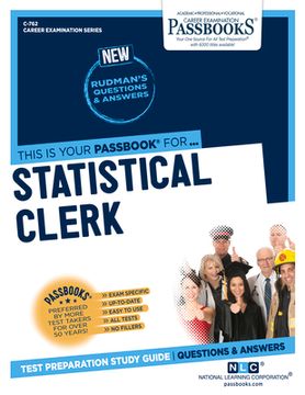 portada Statistical Clerk (C-762): Passbooks Study Guide Volume 762 (en Inglés)