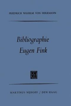 portada Bibliographie Eugen Fink (en Alemán)