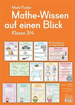 portada Mathe-Wissen auf Einen Blick, Klasse 3/4 (Poster) (en Alemán)