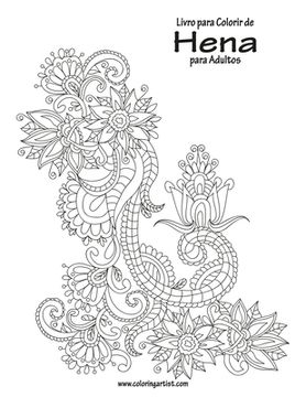 portada Livro para Colorir de Hena para Adultos (en Portugués)