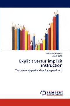 portada explicit versus implicit instruction (en Inglés)