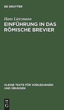 portada Einführung in das Römische Brevier (Kleine Texte f r Vorlesungen und Bungen) (en Alemán)