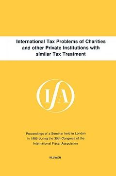 portada international tax problems of charities and other private institutes (en Inglés)