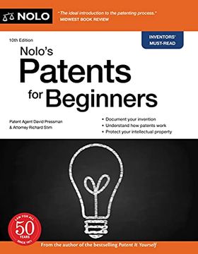 portada Nolo'S Patents for Beginners: Quick & Legal (en Inglés)