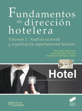 portada Fundamentos de Dirección Hotelera. Volumen 1 (Biblioteca de Turismo)