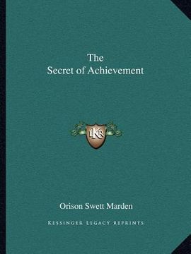 portada the secret of achievement (en Inglés)