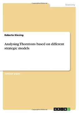 portada Analysing Thorntons Based on Different Strategic Models