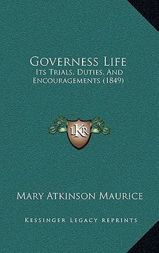portada governess life: its trials, duties, and encouragements (1849) (in English)