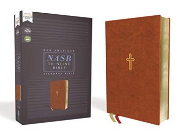 portada Nasb, Thinline Bible, Leathersoft, Brown, red Letter Edition, 1995 Text, Comfort Print 