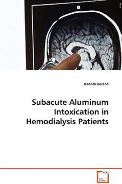 portada subacute aluminum intoxication in hemodialysis patients (en Inglés)
