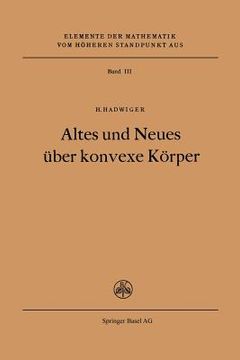 portada altes und neues a1/4ber konvexe karper (en Alemán)
