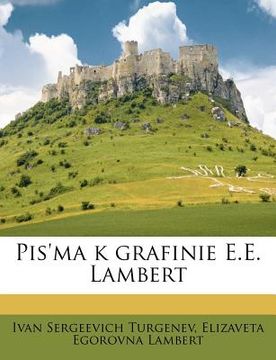 portada Pis'ma K Grafinie E.E. Lambert (in Russian)