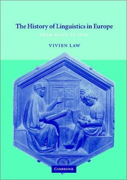 portada The History of Linguistics in Europe Paperback: From Plato to 1600 (Cambridge Textbooks in Linguistics) (in English)