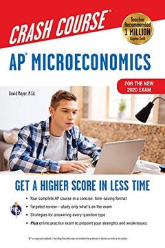 portada Ap(R) Microeconomics Crash Course, for the new 2020 Exam, Book + Online: Get a Higher Score in Less Time (Advanced Placement Crash Course) (en Inglés)