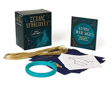 portada Zodiac Embroidery: Stitch Your Sign! (Miniature Editions) (in English)