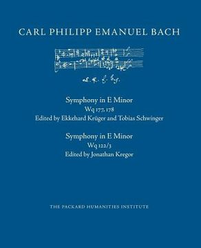 portada Symphony in E Minor, Wq 177-178 (en Inglés)