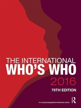 portada The International Who's Who 2016 (in English)
