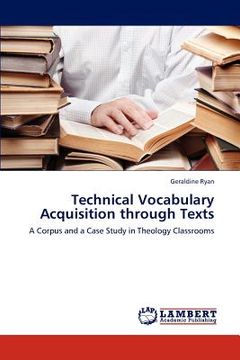 portada technical vocabulary acquisition through texts (in English)