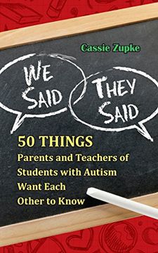portada they said, we said: 50 things special-needs parents and educators want to say to each other (en Inglés)