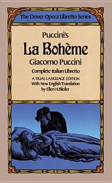 portada puccini's la boheme (the dover opera libretto series) (en Inglés)
