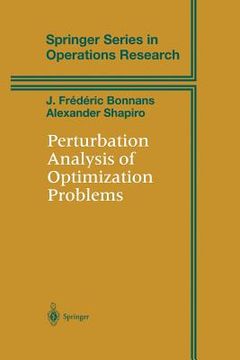 portada Perturbation Analysis of Optimization Problems (en Inglés)