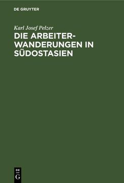 portada Die Arbeiterwanderungen in Südostasien (in German)