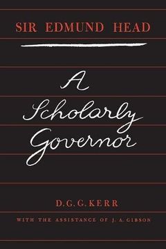 portada Sir Edmund Head: A Scholarly Governor (in English)