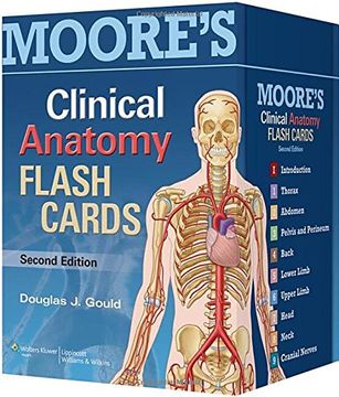 portada Moore's Clinical Anatomy Flash Cards (en Inglés)