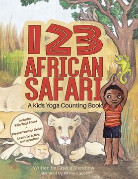 portada 123 African Safari: A Kids Yoga Counting Book (en Inglés)