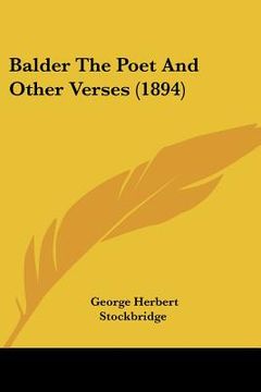 portada balder the poet and other verses (1894) (en Inglés)