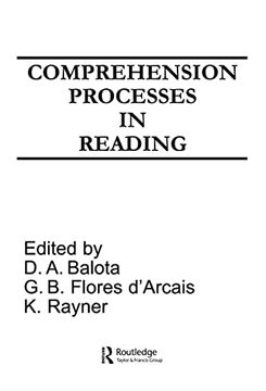 portada Comprehension Processes in Reading (en Inglés)