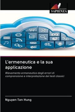 portada L'ermeneutica e la sua applicazione (in Italian)