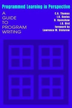 portada Programmed Learning in Perspective: A Guide to Program Writing (en Inglés)