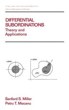 portada differential subordinations: theory and applications (en Inglés)