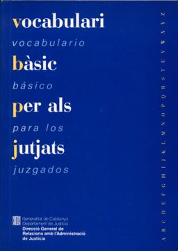 portada Vocabulari Básic per als Jutjats Pilar de Broto i Ribas (en Catalá)