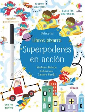 portada Superpoderes en Acción (Libros Pizarra con Actividades) (in Spanish)