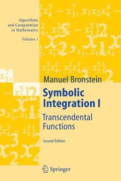 portada symbolic integration i: transcendental functions