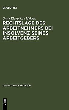 portada Rechtslage des Arbeitnehmers bei Insolvenz Seines Arbeitgebers (in German)