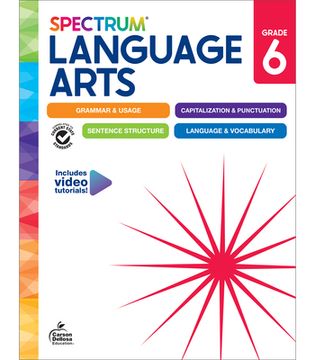 portada Spectrum Language Arts Workbook, Grade 6 (in English)