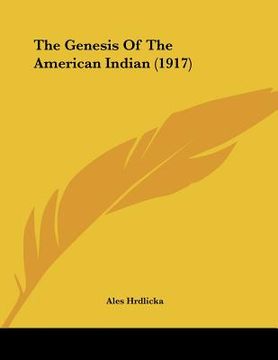 portada the genesis of the american indian (1917) (in English)