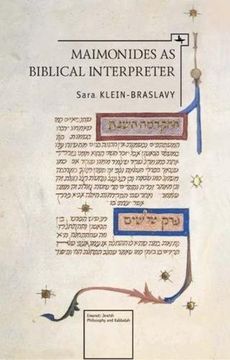 portada Maimonides as Biblical Interpreter (Emunot: Jewish Philosophy and Kabbalah) 