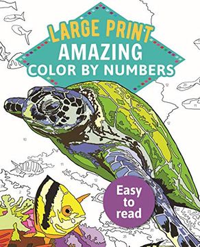 portada Amazing Color-By-Numbers Large Print: Large Print: 1 (Sirius Large Print Color by Numbers Collection) (en Inglés)