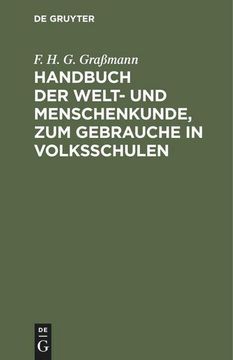 portada Handbuch der Welt- und Menschenkunde, zum Gebrauche in Volksschulen (en Alemán)