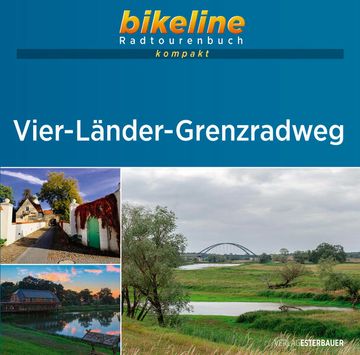 portada Vier-Länder-Grenzradweg: 1: 50. 000, 162 km, Gps-Tracks Download, Live-Update (Bikeline Radtourenbuch Kompakt) 1: 50. 000, 162 km, Gps-Tracks Download, Live-Update (in German)