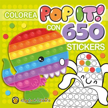 portada Pinto pop it con 600 stickers: dinosaurio (in Spanish)