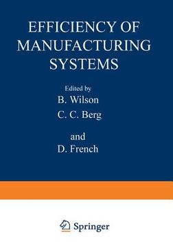 portada Efficiency of Manufacturing Systems (en Inglés)