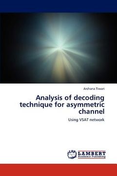 portada analysis of decoding technique for asymmetric channel (en Inglés)